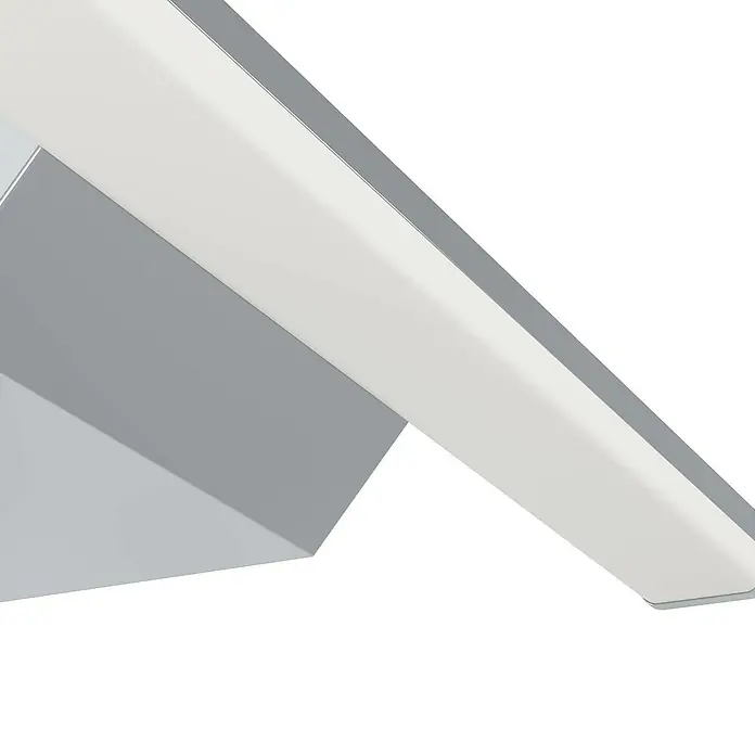 Eglo connect.z LED-Spiegelleuchte Regello-Z - 12 W, L x B x H: 60 x 13 x 4 cm, Chrom, RGBW - Diese Aufnahme zeigt eine stilvolle Wandleuchte mit einem minimalistischen Design, das sich durch klare Linien und eine moderne Ästhetik auszeichnet.