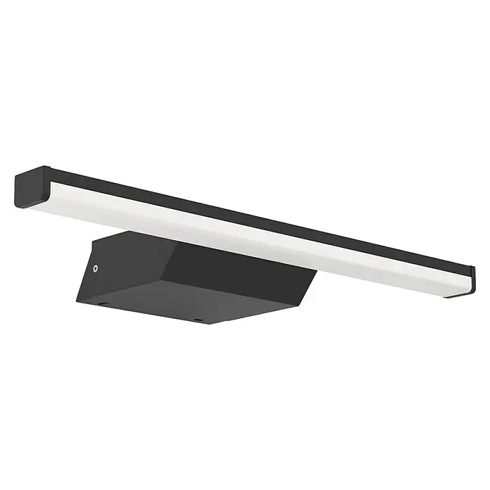 Eglo connect.z LED-Spiegelleuchte Regello-Z - 12 W, L x B x H: 60 x 13 x 4 cm, Schwarz, RGBW - Eine moderne, schwarze und weiße LED-Wandleuchte, die ein helles und energieeffizientes Licht spendet. Ideal für Innenräume.