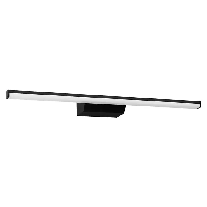 Eglo connect.z LED-Spiegelleuchte Regello-Z - 12 W, L x B x H: 60 x 13 x 4 cm, Schwarz, RGBW - Produktansicht: Eine schlanke, moderne Lampe in Weiß und Schwarz, ideal für minimalistische Innenräume und moderne Büroumgebungen.
