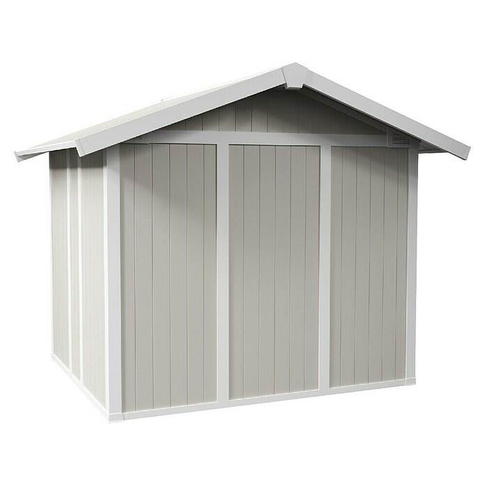 Grosfillex Caseta para jardín Utility (Medidas ext. (An x Pr): 295 x 261 cm, Plástico, Verde grisáceo) | BAUHAUS