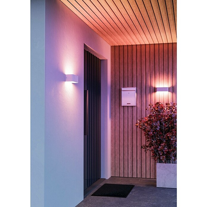 Eglo LED zunanja stenska svetilka Sania-Z  (10 W, 20 x 20 x 8 cm, Bela, IP20) | 3018 - Wandleuchte | CACC - Wandleuchte | CAC - Indoorleuchten | CA - Beleuchtung | C - Elektro | BAUHAUS