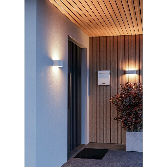 Eglo LED zunanja stenska svetilka Sania-Z  (10 W, 20 x 20 x 8 cm, Bela, IP20) | 3018 - Wandleuchte | CACC - Wandleuchte | CAC - Indoorleuchten | CA - Beleuchtung | C - Elektro | BAUHAUS