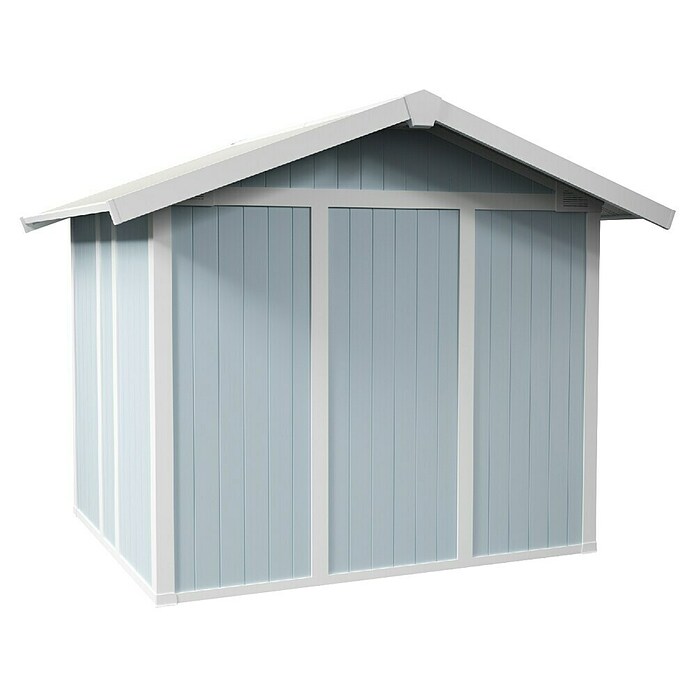 Grosfillex Caseta para jardín Utility (Medidas ext. (An x Pr): 295 x 261 cm, Plástico, Gris azulado) | BAUHAUS