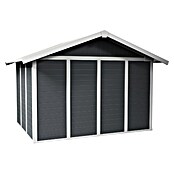 Grosfillex Caseta para jardín Deco (Medidas ext. (An x Pr): 370 x 298 cm, Plástico, Gris oscuro, 7,5 m²) | BAUHAUS