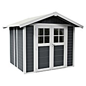 Grosfillex Caseta para jardín Deco (Medidas ext. (An x Pr): 295 x 261 cm, Plástico, Gris oscuro, 4,9 m²) | BAUHAUS
