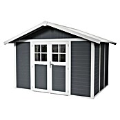 Grosfillex Caseta para jardín Deco (Medidas ext. (An x Pr): 370 x 298 cm, Plástico, Gris oscuro, 7,5 m²) | BAUHAUS