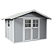 Grosfillex Caseta para jardín Deco (Medidas ext. (An x Pr): 370 x 298 cm, Plástico, Gris claro, 7,5 m²) | BAUHAUS