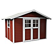 Grosfillex Caseta para jardín Deco (Medidas ext. (An x Pr): 370 x 298 cm, Plástico, Rojo/Blanco, 7,5 m²) | BAUHAUS