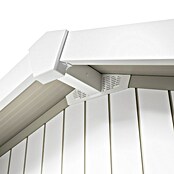 Grosfillex Caseta para jardín Deco (Medidas ext. (An x Pr): 370 x 298 cm, Plástico, Blanco/Gris verdoso, 7,5 m²) | BAUHAUS