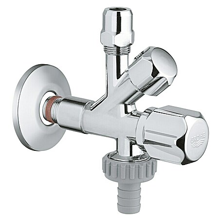 Grohe Geräteventil (½″, Selbstdichtendes Anschlussgewinde, Verchromt)