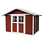 Grosfillex Caseta para jardín Deco (Medidas ext. (An x Pr): 370 x 298 cm, Plástico, Rojo/Blanco, 7,5 m²) | BAUHAUS