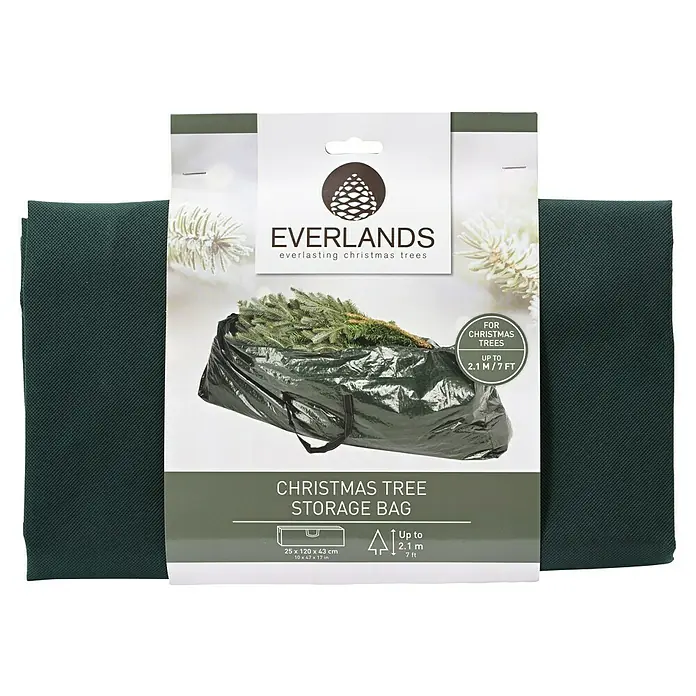 Funda protectora para Árbol de Navidad - L x An x Al: 120 x 25 x 43 cm, Específico para: Para árbol de navidad artificial - Bolsa de almacenamiento para árboles de Navidad Everlands, apta para árboles de hasta 2,1 m, para un fácil almacenaje.