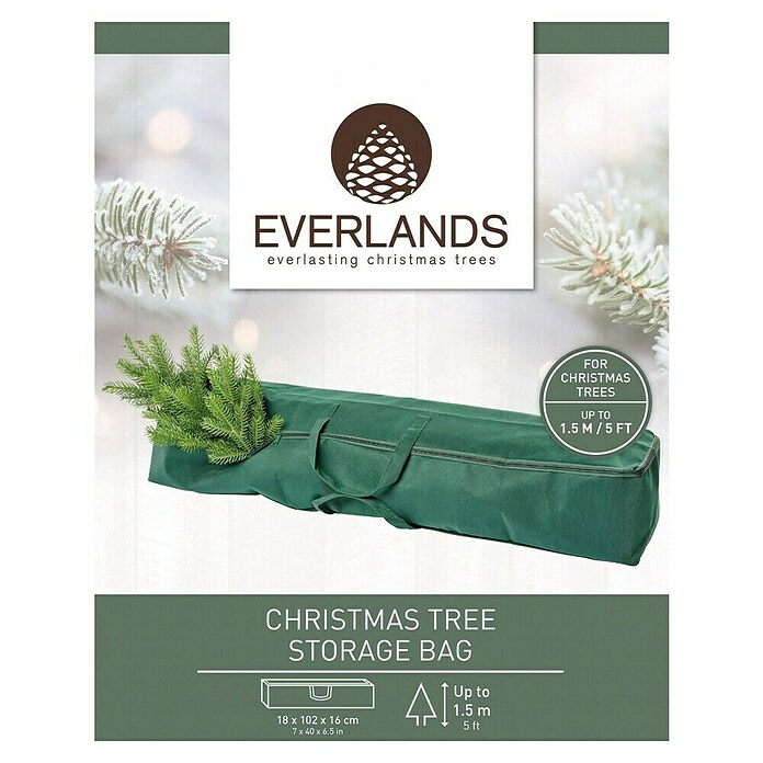 Funda protectora para Árbol de Navidad (L x An x Al: 102 x 18 x 16 cm, Específico para: Para árbol de navidad artificial) | BAUHAUS