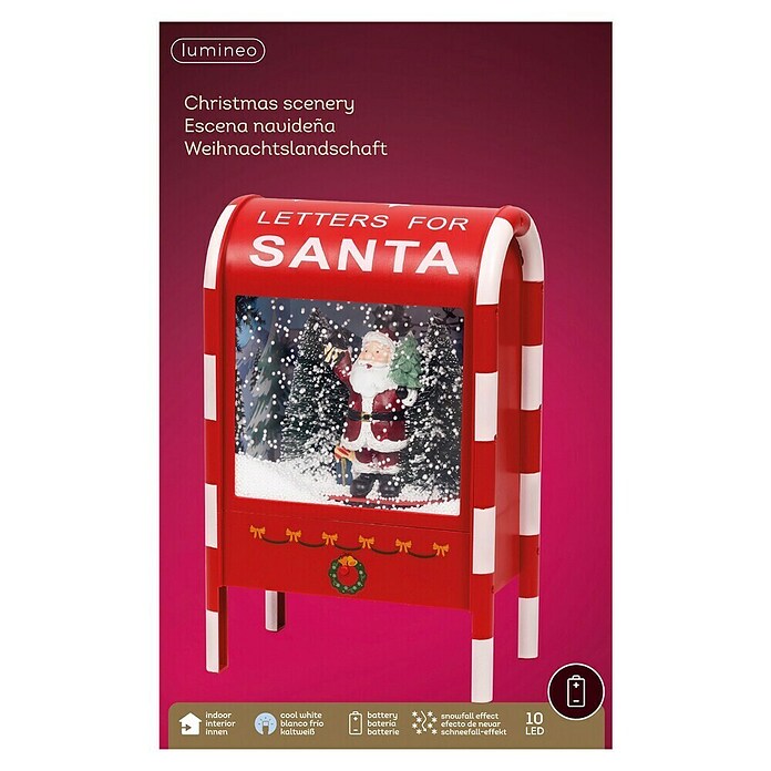 Figura LED navideña (L x An x Al: 12,5 x 21 x 33 cm, Rojo) | BAUHAUS