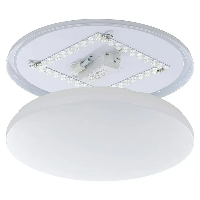 Eglo connect.z LED-Deckenleuchte rund Totari-Z - 44,8 W, Ø x H: 53 x 7 cm, Weiß, Neutralweiß - Moderne LED-Deckenleuchte mit runder Form und weißem Diffusor für eine gleichmäßige Ausleuchtung und stilvolles Design.