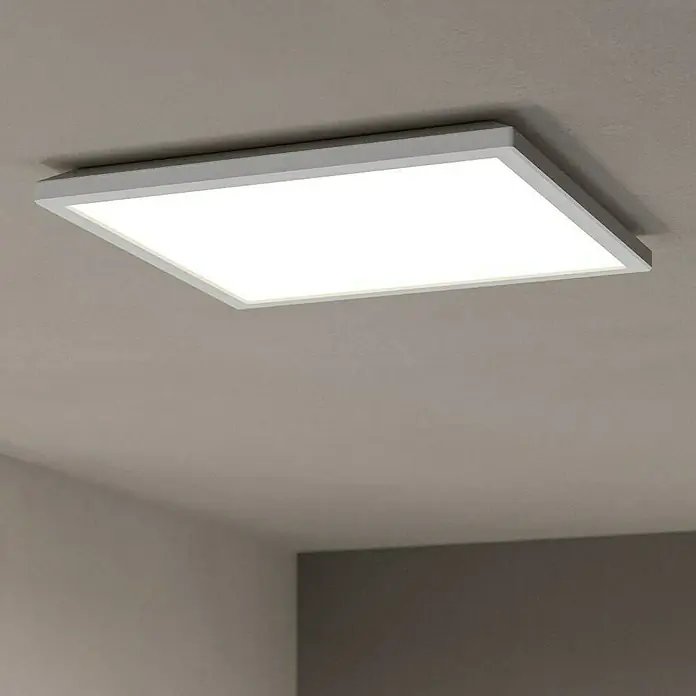 Eglo connect.z LED-Panel Rovito-Z - 22 W, L x B x H: 39 x 39 x 3 cm, Weiß, RGB - Eine quadratische Deckenleuchte mit LED-Beleuchtung in einem modernen Design. Sie sorgt für helles und gleichmäßiges Licht im Raum.