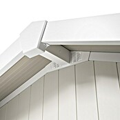 Grosfillex Gerätehaus Utility V7,5 (Außenmaß inkl. Dachüberstand (B x T): 370 x 298 cm, Kunststoff, Grau-grün) | BAUHAUS
