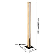 Eglo LED-Stehleuchte Anchorena-Z (L x B x H: 10,5 x 5,5 x 150 cm, 35 W, Holz / Schwarz, RGBW) | BAUHAUS