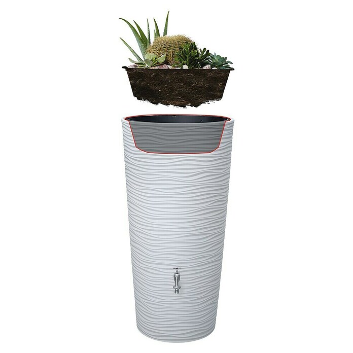 Garantia Modern Line Regenspeicher Natura 2 in 1 (210 l, Arctic, 1 Stk.) | BAUHAUS