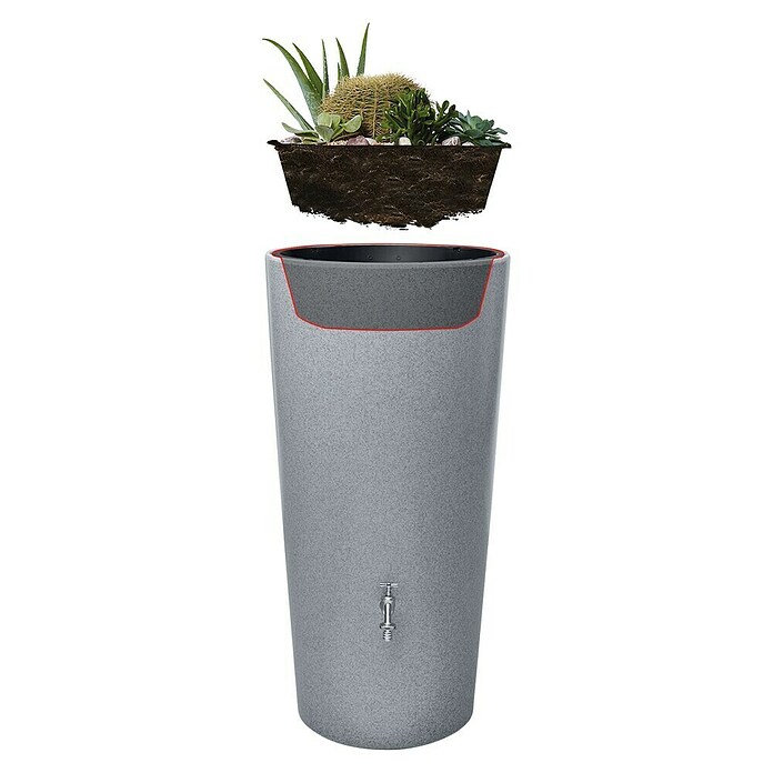 Garantia Modern Line Regenspeicher Stone 2 in 1 (210 l, Silver) | BAUHAUS