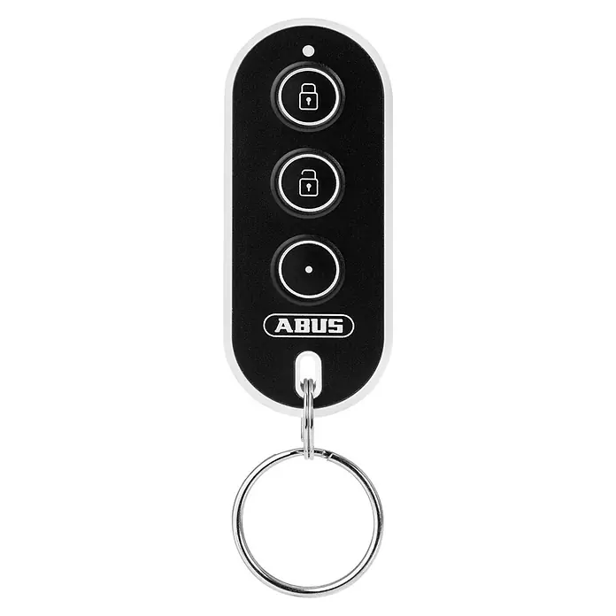 Abus Alarmanlagen-Fernbedienung Smartvest Pro FUBE45000 - Passend für: Funk-Alarmanlage Smartvest Pro - ABUS-Fernbedienung für Alarmanlage mit drei Tasten und Schlüsselanhänger, ermöglicht einfaches Scharf- und Unscharfschalten des Systems.