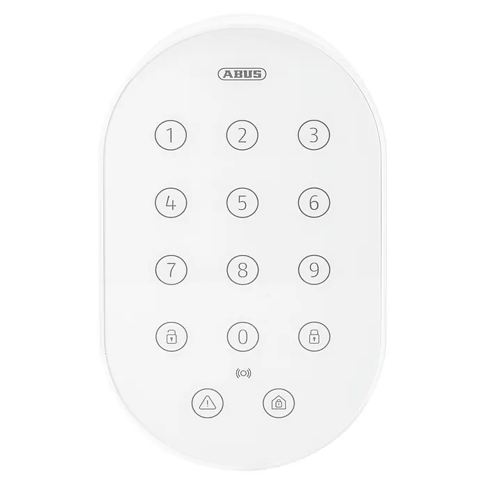 Abus Alarmanlagen-Bedienelement Smartvest Pro FUBE45010 - Passend für: Funk-Alarmanlage Smartvest Pro, L x B x H: 128 x 78 x 158 mm - ABUS Alarmanlage-Bedienteil mit Tastenfeld und verschiedenen Symbolen zur Steuerung der Alarmanlage.
