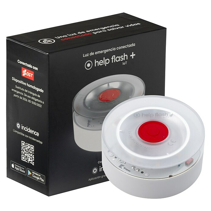 Luz de emergencia Help Flash IoT+ (Apto para: Avería en el vehículo) | BAUHAUS