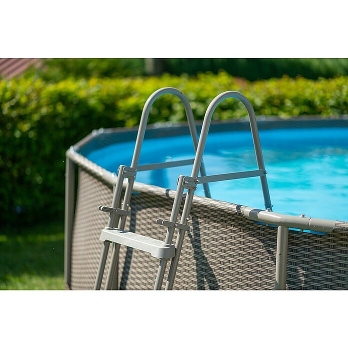 Frame-Pool Summer Waves Active (Ø x H: 457 x 107 cm, Braun, 15 297 l) | BAUHAUS
