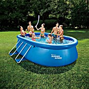 Quick-Up-Pool Summer Waves (L x B x H: 457 x 305 x 107 cm, Blau, 8 670 l, Oval) | BAUHAUS