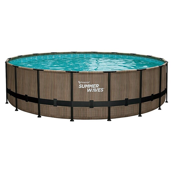 Frame-Pool Summer Waves Elite (Ø x H: 549 x 132 cm, Braun, 27 406 l) | BAUHAUS