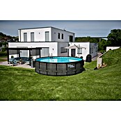 Frame-Pool Summer Waves Elite (Ø x H: 549 x 132 cm, Grau, 27 406 l) | BAUHAUS