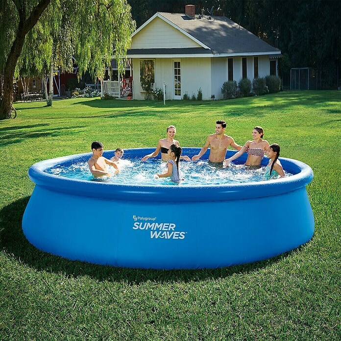 Quick-Up-Pool Summer Waves (Ø x H: 457 x 107 cm, Blau, 12 265 l) | BAUHAUS
