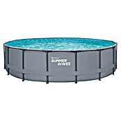 Frame-Pool Summer Waves Elite (Ø x H: 549 x 132 cm, Dunkelgrau, 27 406 l) | BAUHAUS