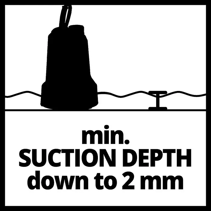 Einhell Pumpen-Anschlussstück - Passend für: Einhell Klarwasserpumpe GE-SP 18 LL - Symbolbild: Minimale Saughöhe der Pumpe beträgt 2 mm, für eine effiziente Nutzung.