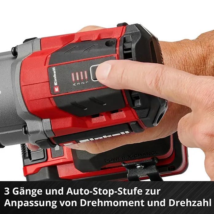 Einhell Power X-Change 18V Akku-Schlagschrauber TP-CW 18/750-C LI BL - 18 V, Ohne Akku, 750 Nm - Einhand-Akku-Drehschlagschrauber von Einhell mit vier Drehmomentstufen zur optimalen Anpassung an die jeweilige Anwendung.