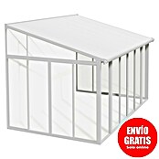 Palram Porche acristalado (An x Pr x Al: 4,25 x 3 m x 3,1 m, Blanco tráfico)
