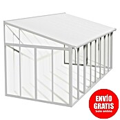 Palram Porche acristalado (An x Pr x Al: 5,46 x 3 m x 3,1 m, Blanco tráfico)