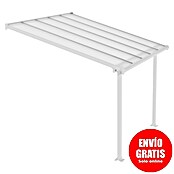 Palram Marquesina adosada (Profundidad: 3 m, An x Al: 3,05 x 2,1 m, Blanco tráfico)