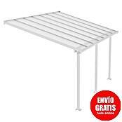 Palram Marquesina adosada (Profundidad: 3 m, An x Al: 4,25 x 2,1 m, Blanco tráfico)