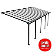 Palram Marquesina adosada (Profundidad: 3 m, An x Al: 8,5 x 2,1 m, Gris antracita)