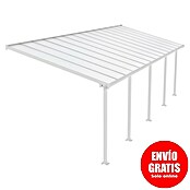 Palram Marquesina adosada (Profundidad: 3 m, An x Al: 8,5 x 2,1 m, Blanco tráfico)