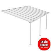 Palram Marquesina adosada (Profundidad: 3 m, An x Al: 6,1 x 2,1 m, Blanco tráfico)
