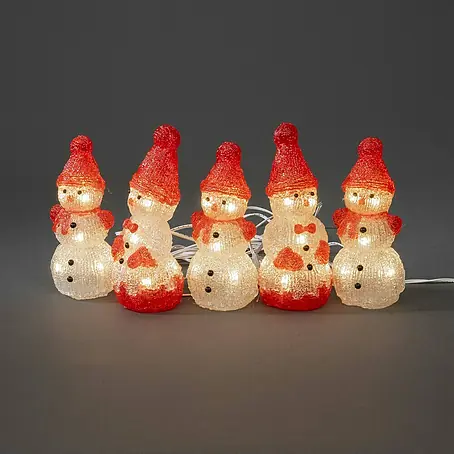Konstsmide  LED-Lichterkette Schneemänner