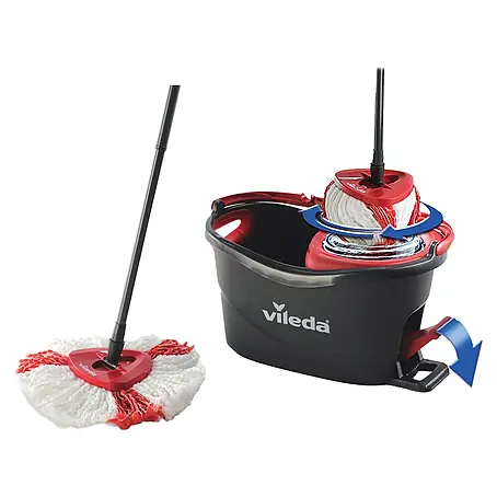 Vileda  Reinigungssystem & Eimer 2in1 Microfibre Turbo Box + Dr. Beckmann Reiniger