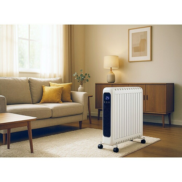 Rointe Radiador eléctrico Style (1.200 W - 2.400 W, Blanco, 14 x 48,5 x 66 cm) | BAUHAUS