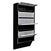 Rottner Briefkastenanlage (L x B x H: 38,5 x 14 x 82,4 cm, Schwarz/Silber, Stahl) | BAUHAUS