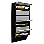 Rottner Sistem poštnih predalov  (Do x Š x V: 38,5 x 14 x 82,4 cm, Črna/srebrna, Jeklo, Imenska tablica, Število modularnih prostorov: 6 kos) | 1347 - Briefkästen/Zeitungsboxen Metall | AAHE - Briefkästen/Zeitungsboxen | AAH - Sicherheit | AA - Eisenwaren | A - Eisenwaren | BAUHAUS