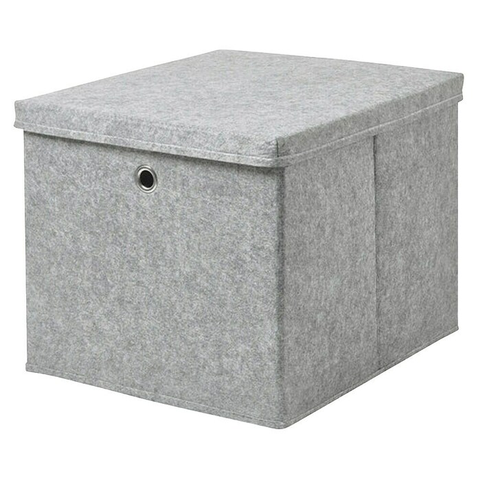 Dolle Caja con tapa Softbox (L x An x Al: 385 x 360 x 320 mm, Polipropileno, Gris) | BAUHAUS