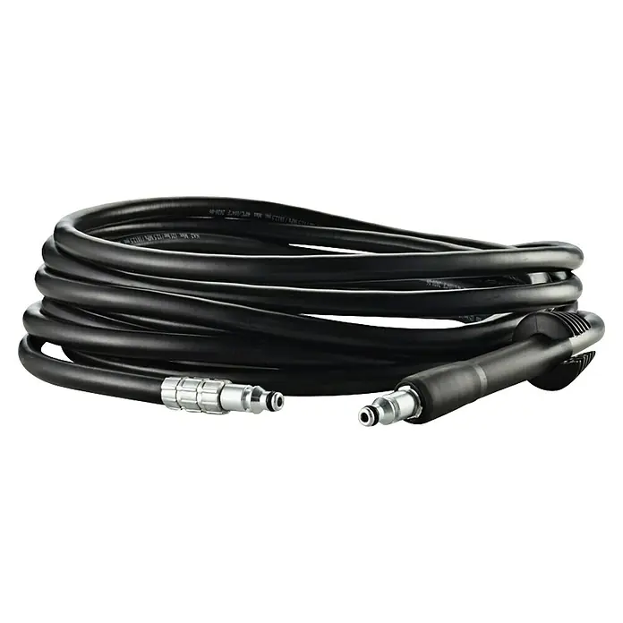 Nilfisk Manguera de alta presión de repuesto Ultraflex - Largo: 10 m, Específico para: Hidrolimpiadoras Nilfisk Excellent - Manguera negra de alta presión para diversas aplicaciones.