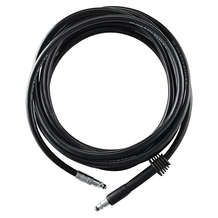 Nilfisk Manguera de alta presión de repuesto Ultraflex - Largo: 10 m, Específico para: Hidrolimpiadoras Nilfisk Excellent - Manguera negra para hidrolimpiadora con conexiones metálicas.